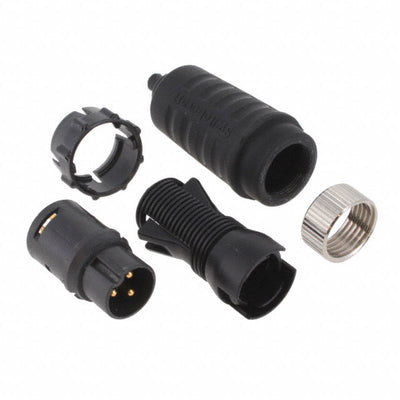 EN3C3M16LX by Switchcraft Inc. - CONNECTOR PLUG MALE 3P GOLD SLDR CUP