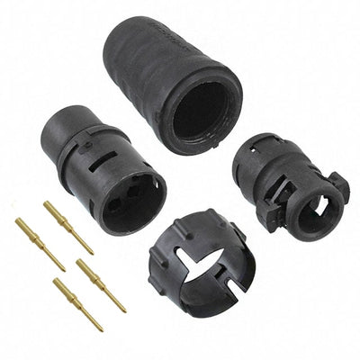 EN3C4MCX by Switchcraft Inc. - CONNECTOR PLUG MALE 4POS GOLD CRIMP