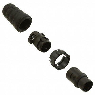 EN3C4MX by Switchcraft Inc. - CONNECTOR PLUG MALE 4P GOLD SLDR CUP