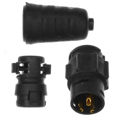 EN3L3MX by Switchcraft Inc. - CONNECTOR RECPT MALE 3P GOLD SLDR CUP