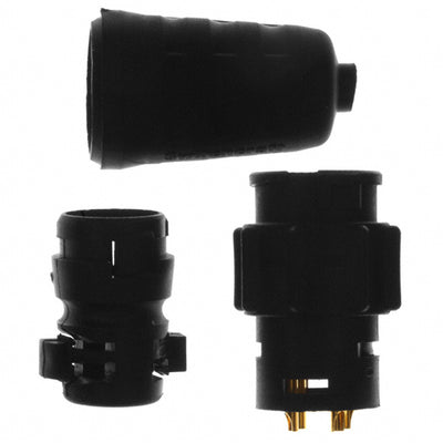 EN3L4MX by Switchcraft Inc. - CONNECTOR RECPT MALE 4P GOLD SLDR CUP