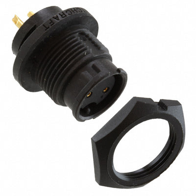 EN3P2FX by Switchcraft Inc. - CONNECTOR RECPT FMALE 2P GOLD SLDR CUP