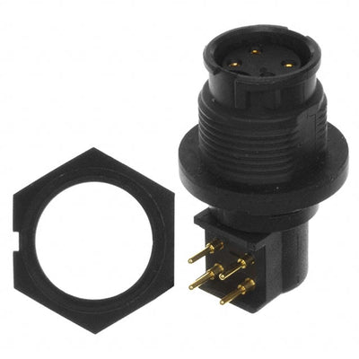 EN3P4FRAPCX by Switchcraft Inc. - CONNECTOR RECPT FMALE 4POS GOLD SOLDER