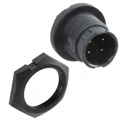 EN3P4MPX by Switchcraft Inc. - CONNECTOR RECPT MALE 4POS GOLD SOLDER