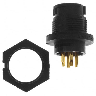 EN3P4MX by Switchcraft Inc. - CONNECTOR RECPT MALE 4P GOLD SLDR CUP