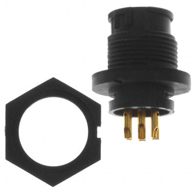 EN3P6MX by Switchcraft Inc. - CONNECTOR RECPT MALE 6P GOLD SLDR CUP