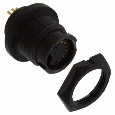 EN3P9F26X by Switchcraft Inc. - CONNECTOR RECPT FMALE 9P GOLD SLDR CUP