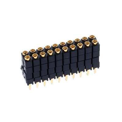 ESD-110-G-04 by Samtec Inc. - CONNECTOR SOCKET 20POS 0.1 GOLD PCB