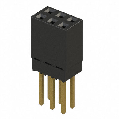 ESQ-103-13-G-D by Samtec Inc. - CONNECTOR SOCKET 6POS 0.1 GOLD PCB
