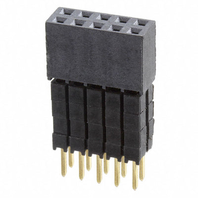 ESQ-105-44-G-D by Samtec Inc. - CONNECTOR SOCKET 10POS 0.1 GOLD PCB