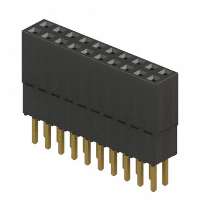 ESQ-110-23-G-D by Samtec Inc. - CONNECTOR SOCKET 20POS 0.1 GOLD PCB