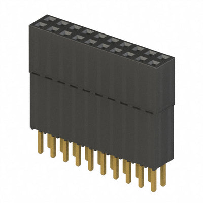 ESQ-110-44-G-D by Samtec Inc. - CONNECTOR SOCKET 20POS 0.1 GOLD PCB