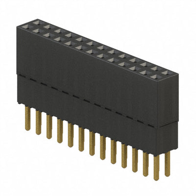ESQ-113-23-G-D by Samtec Inc. - CONNECTOR SOCKET 26POS 0.1 GOLD PCB
