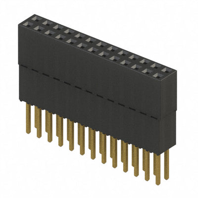 ESQ-113-34-G-D by Samtec Inc. - CONNECTOR SOCKET 26POS 0.1 GOLD PCB