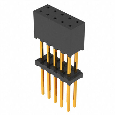ESQT-105-02-G-D-525 by Samtec Inc. - CONNECTOR SOCKET 10POS 0.079 GOLD PCB