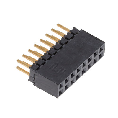 ESQT-108-03-G-D-310 by Samtec Inc. - CONNECTOR SOCKET 16POS 0.079 GOLD PCB