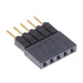 ESW-105-23-G-S by Samtec Inc. - CONNECTOR SOCKET 5POS 0.1 GOLD PCB