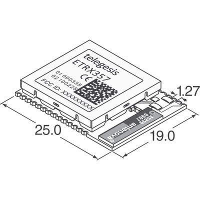 ETRX357LR by Silicon Labs - RF TXRX MODULE 802.15.4 CHIP SMD