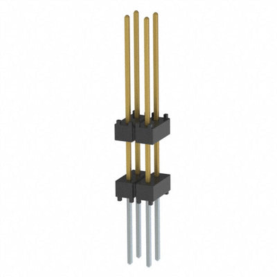 EW-02-13-F-D-400 by Samtec Inc. - CONNECTOR HDR 4POS 0.1 STACK T/H GOLD