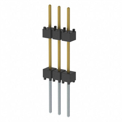 EW-03-12-L-S-500 by Samtec Inc. - CONNECTOR HDR 3POS 0.1 STACK T/H GOLD