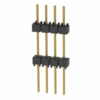 EW-04-12-G-S-500 by Samtec Inc. - CONNECTOR HDR 4POS 0.1 STACK T/H GOLD