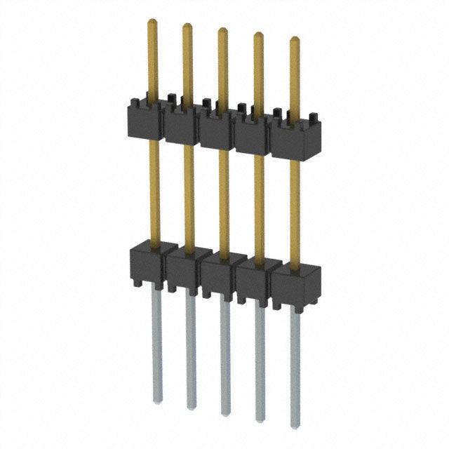 EW-05-12-L-S-500 by Samtec Inc. - CONNECTOR HDR 5POS 0.1 STACK T/H GOLD