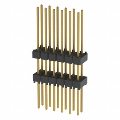 EW-06-13-G-D-400 by Samtec Inc. - CONNECTOR HDR 12POS 0.1 STACK T/H