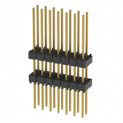 EW-07-13-G-D-400 by Samtec Inc. - CONNECTOR HDR 14POS 0.1 STACK T/H