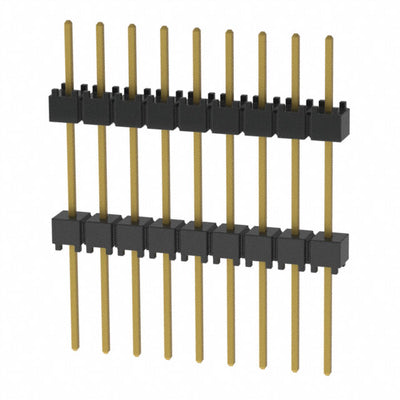 EW-09-12-G-S-500 by Samtec Inc. - CONNECTOR HDR 9POS 0.1 STACK T/H GOLD