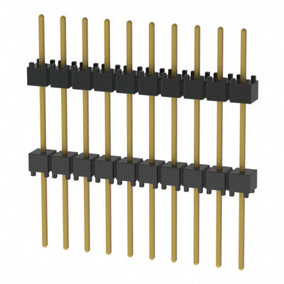 EW-10-12-G-S-500 by Samtec Inc. - CONNECTOR HDR 10POS 0.1 STACK T/H