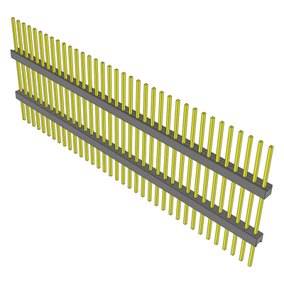 lexible Board Stacking Header with Fixed Tail Length, 0.100" Pitch — EW
