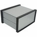 EX-4521 by Bud Industries - BOX ALUM BLACK/SLV 5.38""LX6.14""W