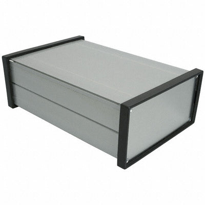 EX-4523 by Bud Industries - BOX ALUM BLACK/SLV 9.32""LX6.14""W