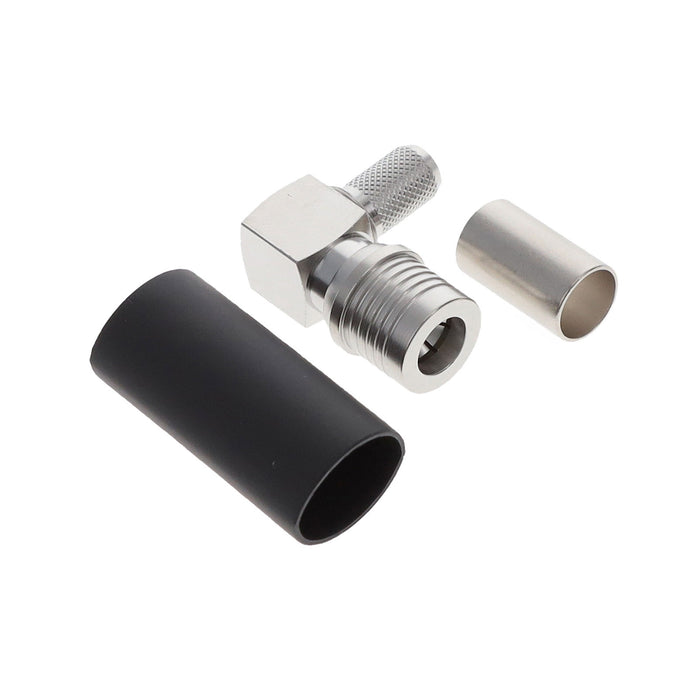EZ-240-QM-RA-X by Amphenol Times Microwave Systems - QMA-MALE (PLUG) CRIMP RIGHT ANGL