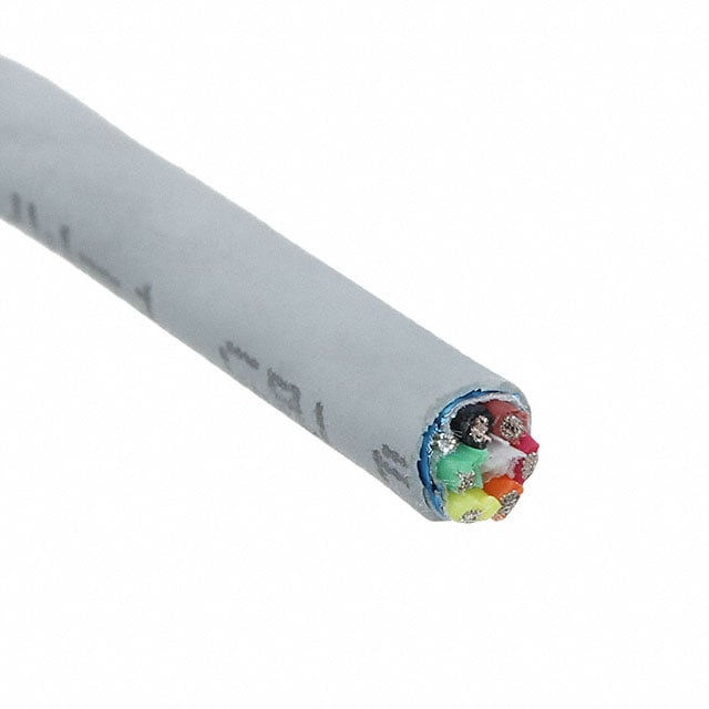 5096C SL005 by Alpha Wire - CABLE 6CON 24AWG SLATE SHLD 100