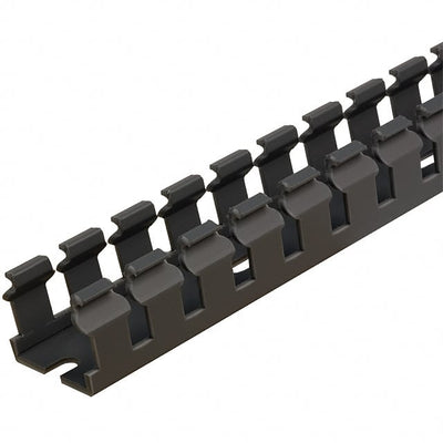 F.75X.75LG6 by Panduit Corp - WIRE DUCT SLOTTED SCREW 6' GRAY