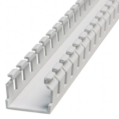 F.75X.75WH6 by Panduit Corp - WIRE DUCT SLOTTED SCREW 6' WHITE