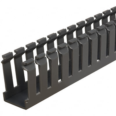 F.75X1.5LG6 by Panduit Corp - WIRE DUCT SLOTTED SCREW 6' GRAY