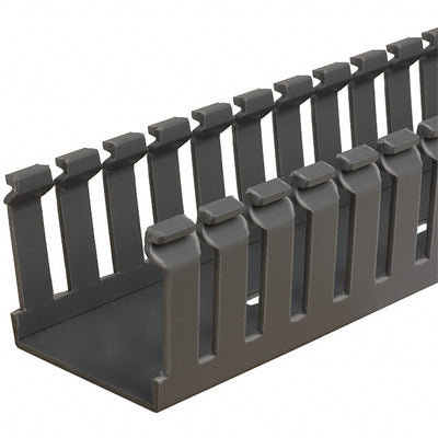 F1.5X1.5LG6 by Panduit Corp - WIRE DUCT SLOTTED SCREW 6' GRAY