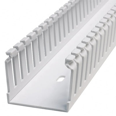 F1.5X1.5WH6 by Panduit Corp - WIRE DUCT SLOTTED SCREW 6' WHITE
