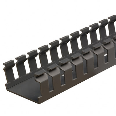 F1.5X1LG6 by Panduit Corp - WIRE DUCT SLOTTED SCREW 6' GRAY
