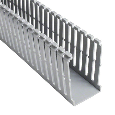 F1.5X3LG6 by Panduit Corp - WIRE DUCT SLOTTED SCREW 6' GRAY