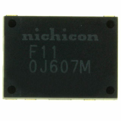 F110J607MFK by Nichicon - ALUMIN CAP 600UF 20% 6.3V SMD