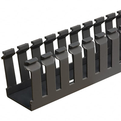 F1X1.5LG6 by Panduit Corp - WIRE DUCT SLOTTED SCREW GRAY 6