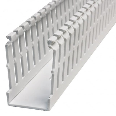 F1X2WH6 by Panduit Corp - WIRE DUCT SLOTTED SCREW 6' WHITE