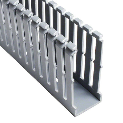 F1X3LG6 by Panduit Corp - WIRE DUCT SLOTTED SCREW 6' GRAY