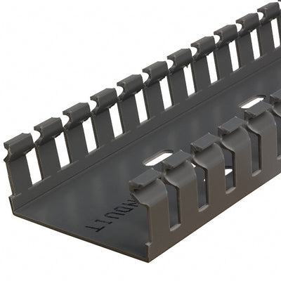 F2X1LG6 by Panduit Corp - WIRE DUCT SLOTTED SCREW 6' GRAY