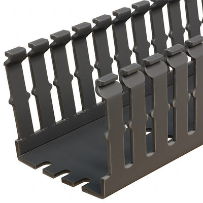 F2X2LG6 by Panduit Corp - WIRE DUCT SLOTTED SCREW 6' GRAY