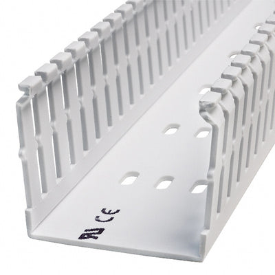 F2X2WH6 by Panduit Corp - WIRE DUCT SLOTTED SCREW 6' WHITE