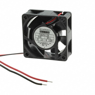 F6025M12B-RHR by Mechatronics Fan Group - FAN AXIAL 60X25MM 12VDC WIRE